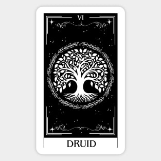 Druid Tarot Card D&D Nat 20 Dungeons & Dragons Magnet